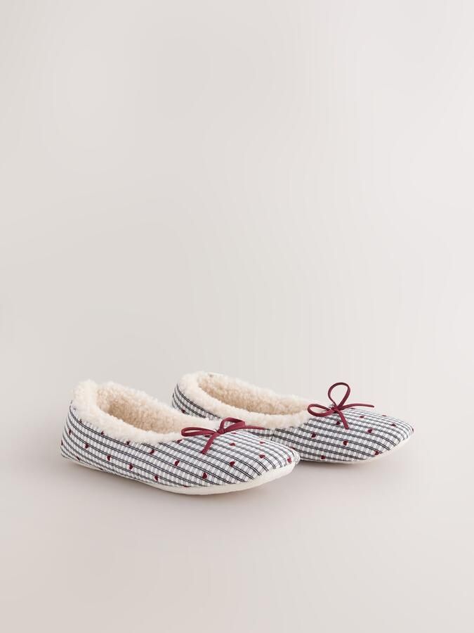Next Huisschoenen blauw grijs rood - Foto 6