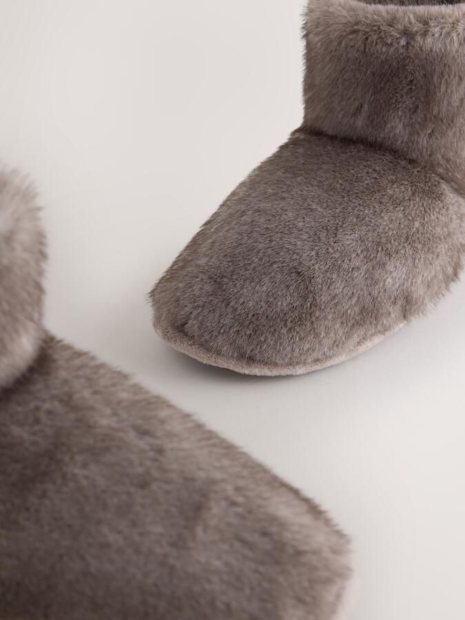Next Huisschoenen brokaat donkergrijs - Foto 3