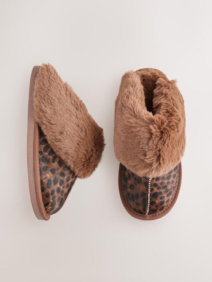 Next Huisschoenen bruin brokaat zwart - Foto 2
