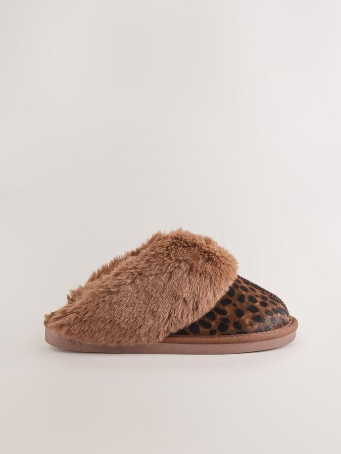 Next Huisschoenen bruin brokaat zwart - Foto 5