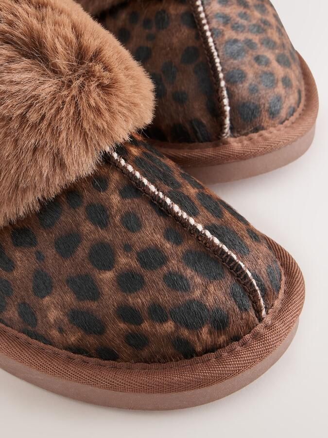 Next Huisschoenen bruin brokaat zwart - Foto 6