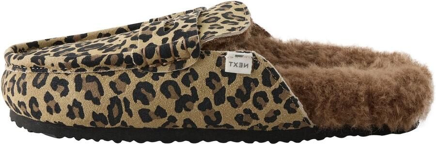 Next Huisschoenen bruin lichtbruin zwart