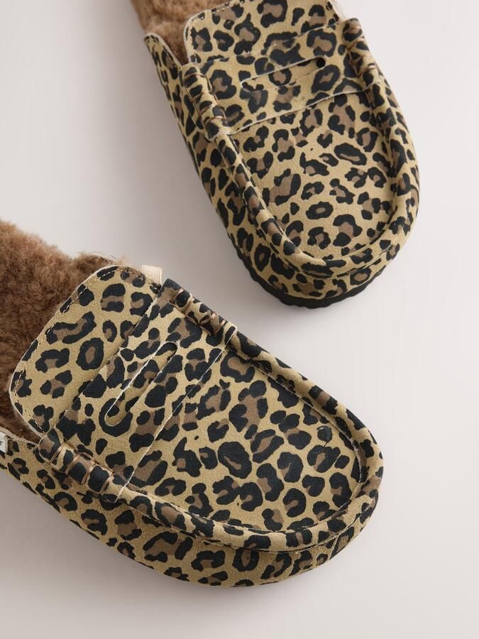 Next Huisschoenen bruin lichtbruin zwart - Foto 3