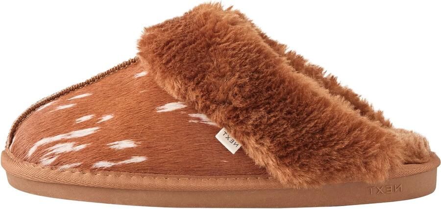 Next Huisschoenen bruin wit