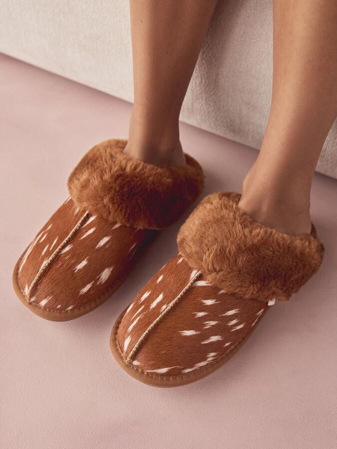Next Huisschoenen bruin wit - Foto 4
