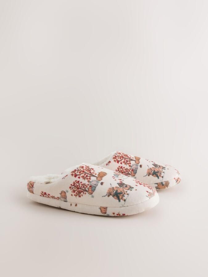 Next Huisschoenen crème gemengde kleuren - Foto 3