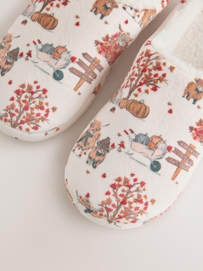 Next Huisschoenen crème gemengde kleuren - Foto 5