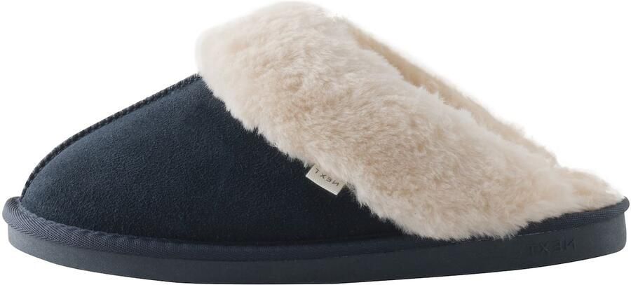 Next Huisschoenen crème navy