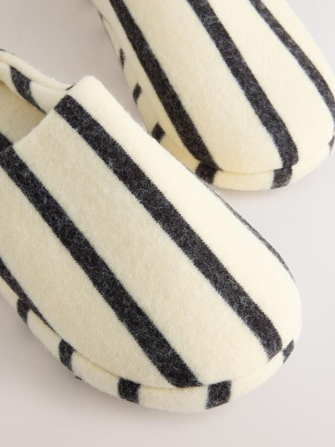 Next Huisschoenen crème zwart - Foto 3