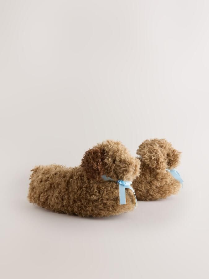 Next Huisschoenen 'Dackel' blauw lichtbruin - Foto 5