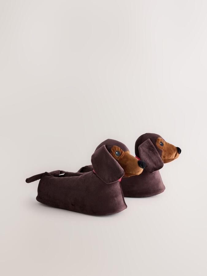 Next Huisschoenen 'Dackel' chocoladebruin - Foto 4