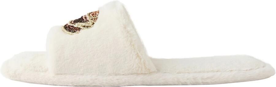 Next Huisschoenen ecru bruin goud