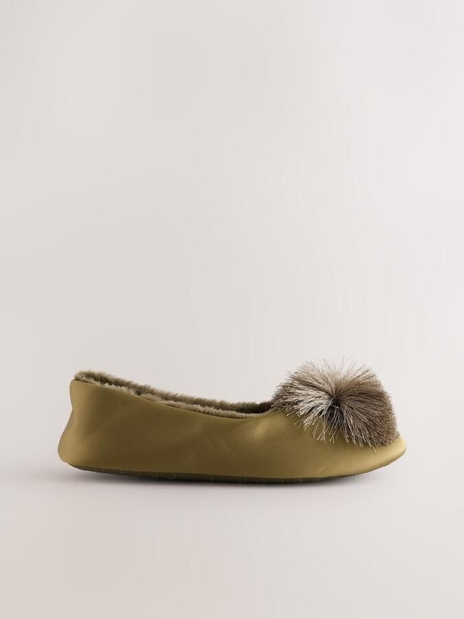 Next Huisschoenen grijs olijfgroen - Foto 4