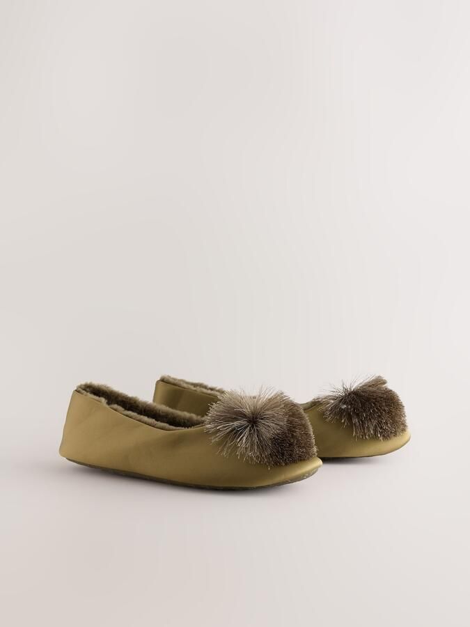 Next Huisschoenen grijs olijfgroen - Foto 5