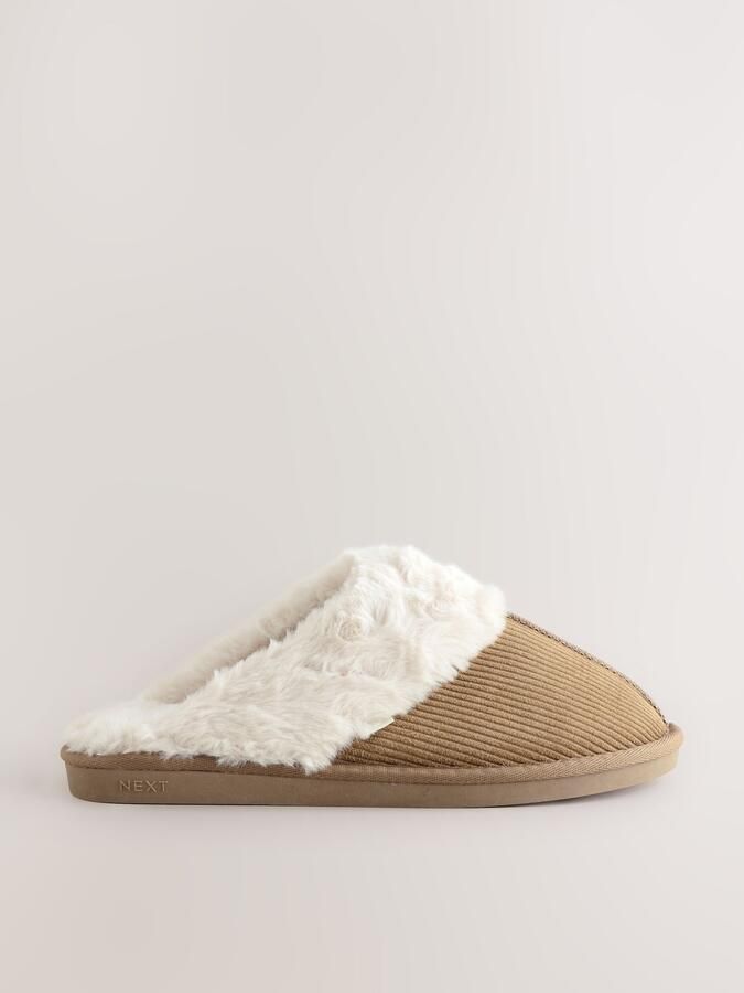 Next Huisschoenen lichtbruin wit - Foto 2