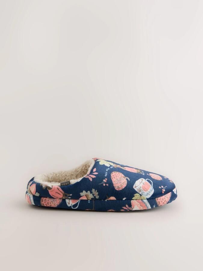 Next Huisschoenen navy chocoladebruin kiwi oudroze - Foto 2