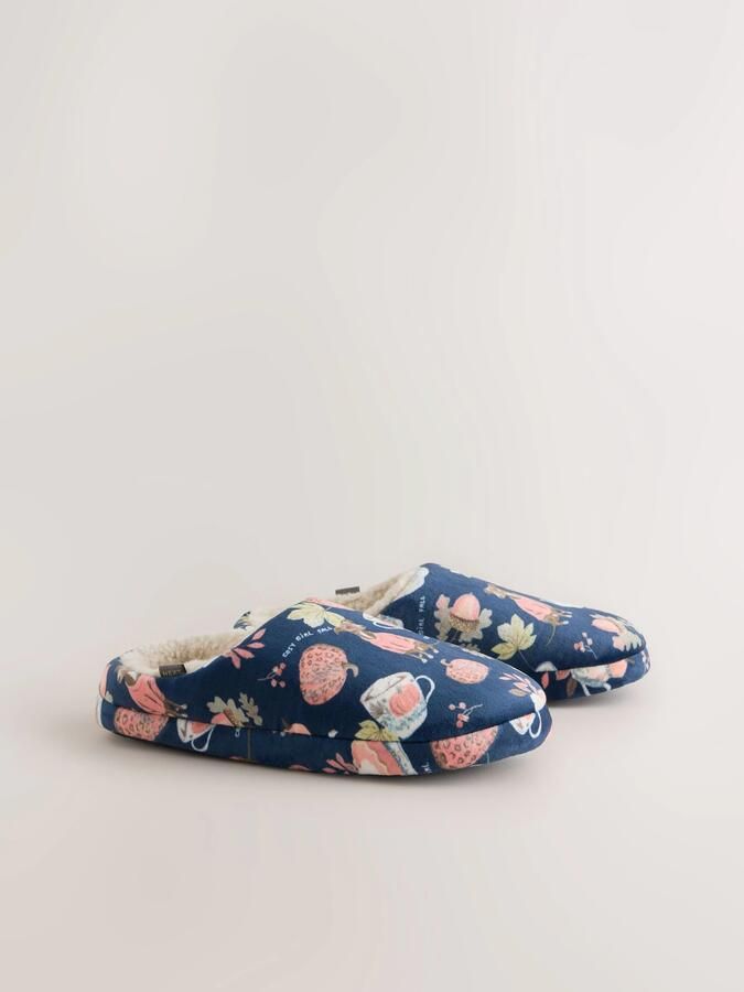 Next Huisschoenen navy chocoladebruin kiwi oudroze - Foto 5