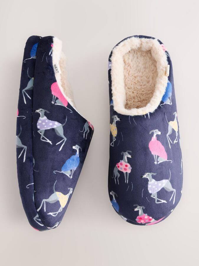 Next Huisschoenen navy lichtgeel grijs wit - Foto 2