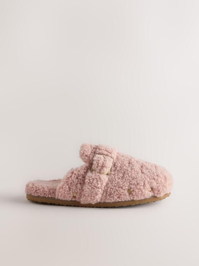 Next Dames Pantoffels met borgvoering en voetbed Roze - Foto 2