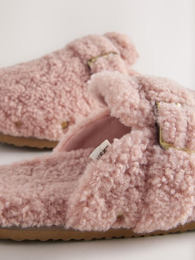 Next Dames Pantoffels met borgvoering en voetbed Roze - Foto 5