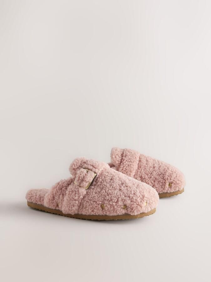 Next Dames Pantoffels met borgvoering en voetbed Roze - Foto 3