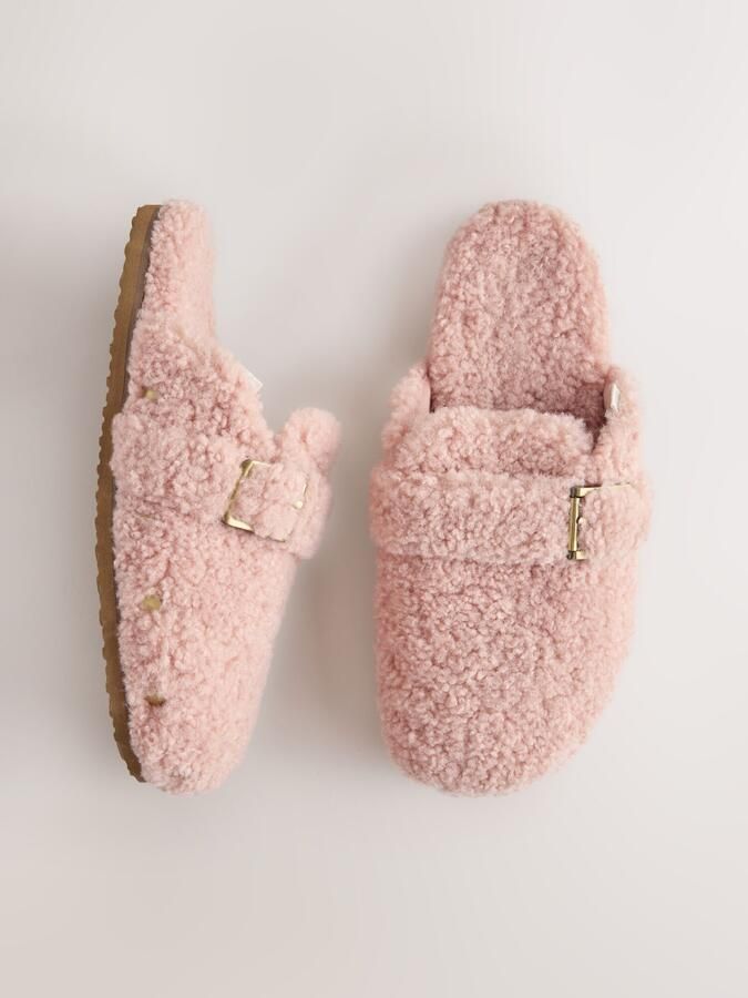 Next Dames Pantoffels met borgvoering en voetbed Roze - Foto 6