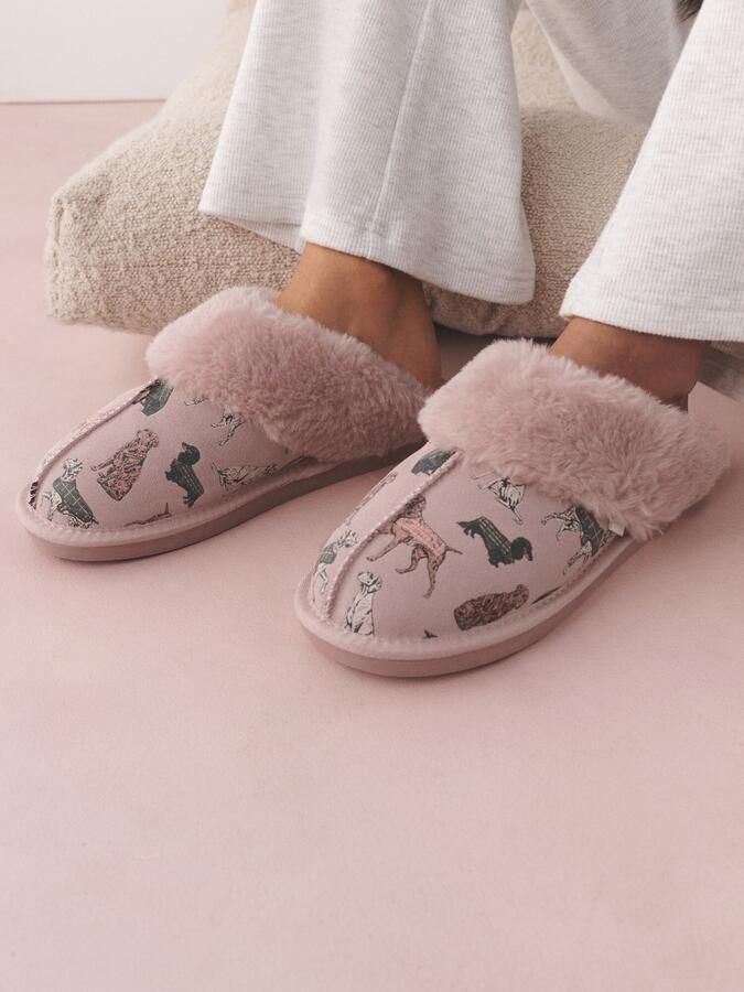 Next Huisschoenen rosa zwart wit - Foto 3