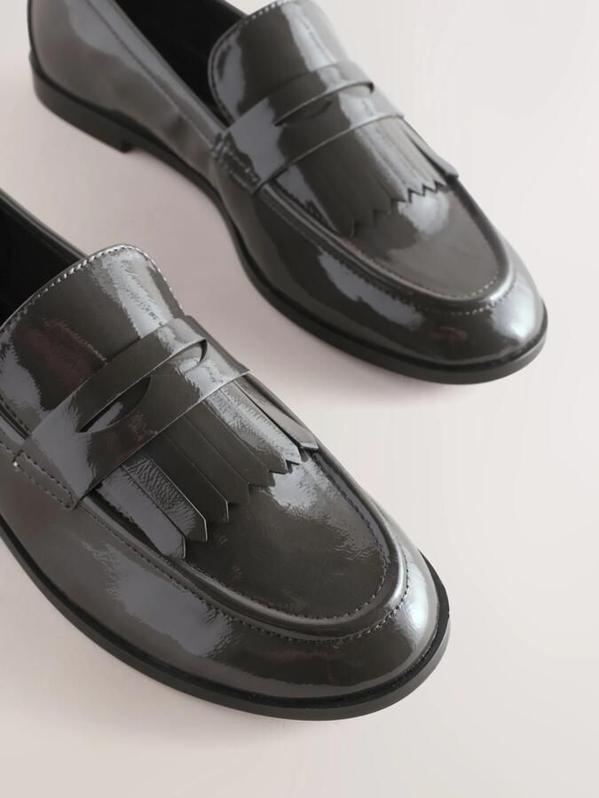 Next Dames Forever Comfort loafers met franjes Grijs - Foto 5