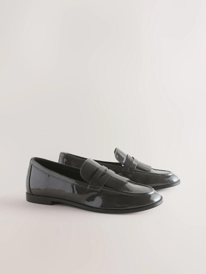 Next Dames Forever Comfort loafers met franjes Grijs - Foto 3