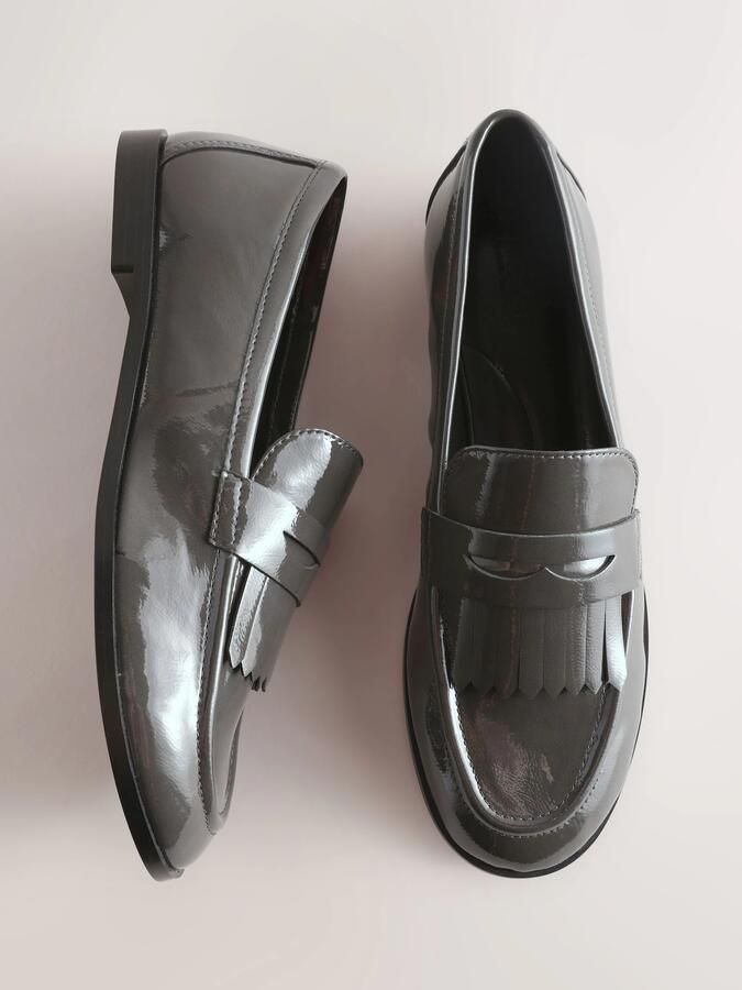 Next Dames Forever Comfort loafers met franjes Grijs - Foto 6
