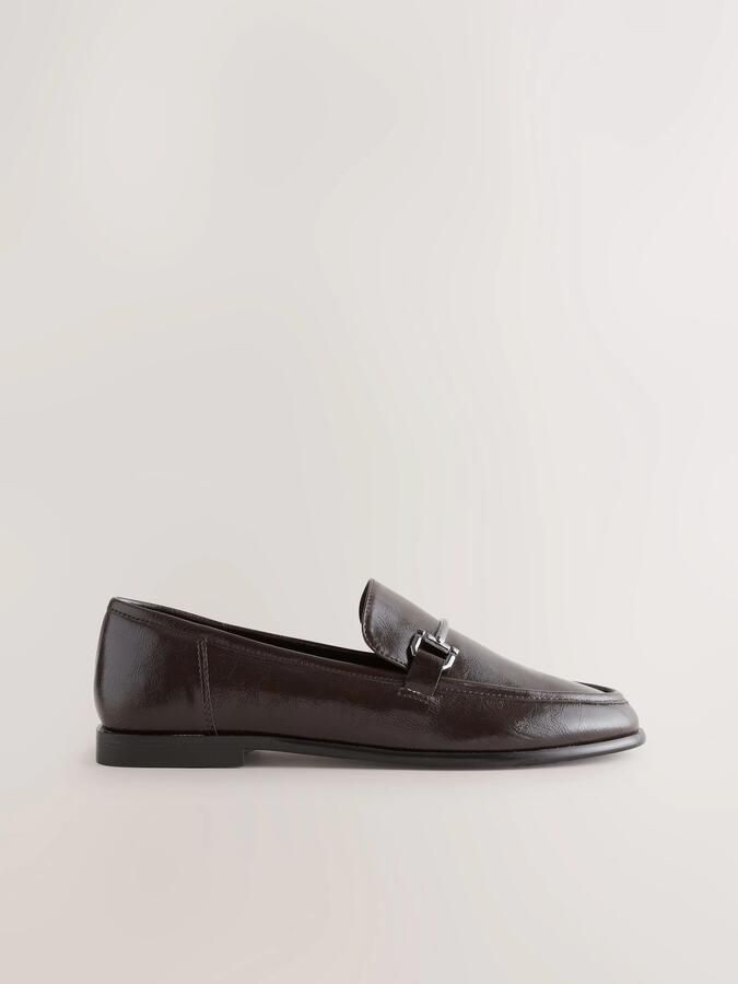 Next Dames Loafers met ronde neus en rand Bruin - Foto 2