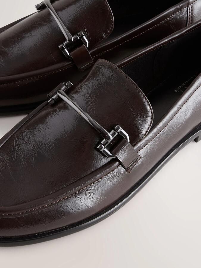 Next Dames Loafers met ronde neus en rand Bruin - Foto 5