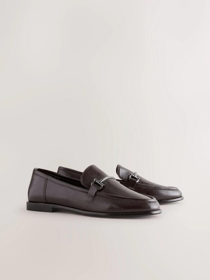 Next Dames Loafers met ronde neus en rand Bruin - Foto 3