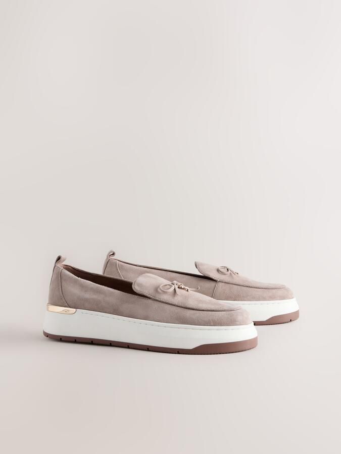 Next Dames Forever Comfort loafers met sleehak Bruin - Foto 5