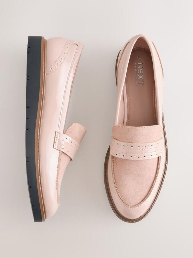 Next Dames Forever Comfort brogue-instapschoenen Huidkleur - Foto 2