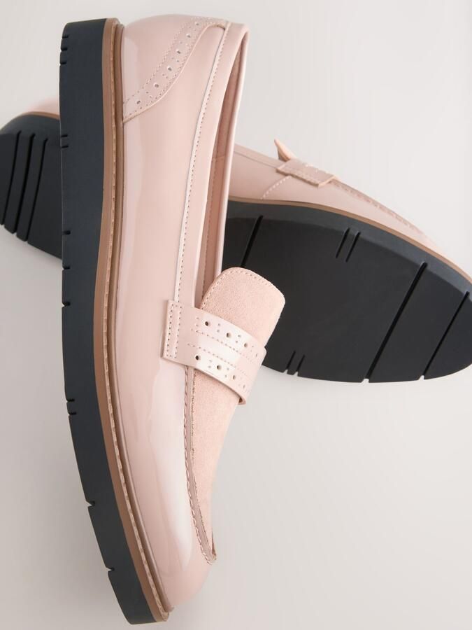 Next Dames Forever Comfort brogue-instapschoenen Huidkleur - Foto 5