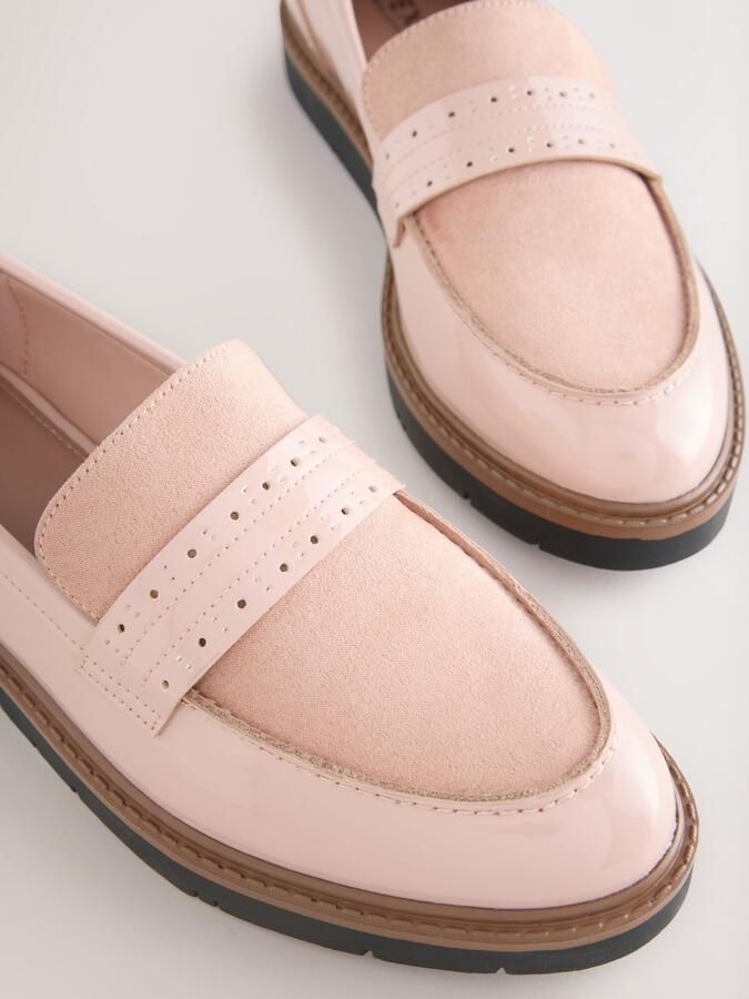 Next Dames Forever Comfort brogue-instapschoenen Huidkleur - Foto 6