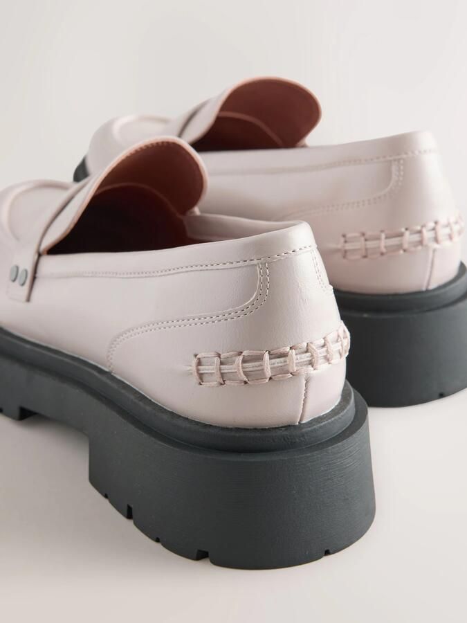 Next Dames Forever Comfort loafers met dikke zool Crème - Foto 4