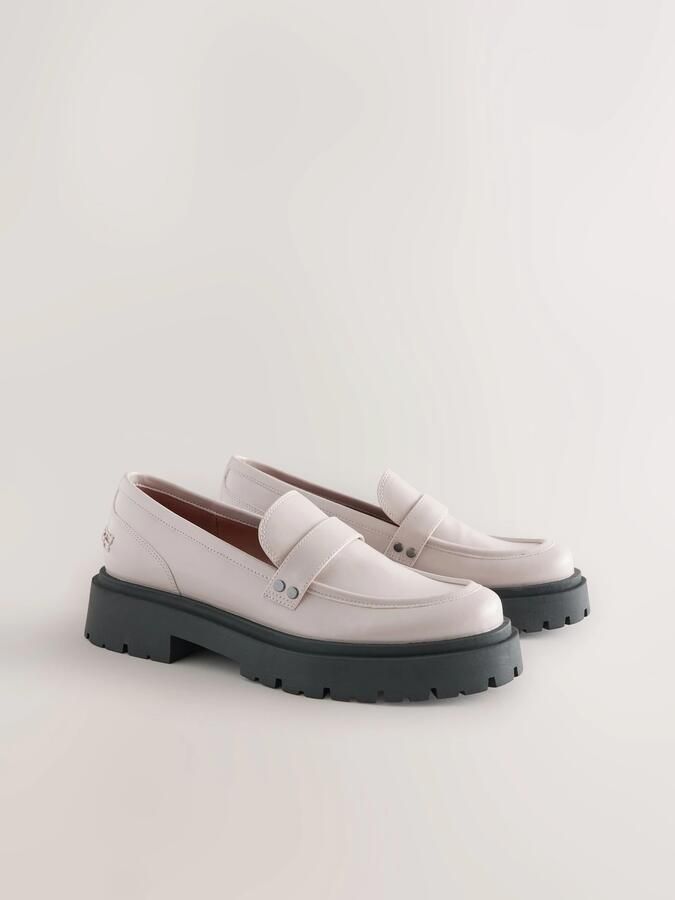 Next Dames Forever Comfort loafers met dikke zool Crème - Foto 6