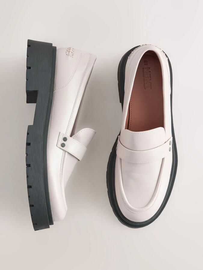 Next Dames Forever Comfort loafers met dikke zool Crème - Foto 3
