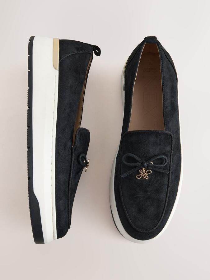 Next Dames Forever Comfort loafers met sleehak Zwart - Foto 2