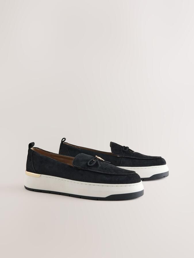 Next Dames Forever Comfort loafers met sleehak Zwart - Foto 3
