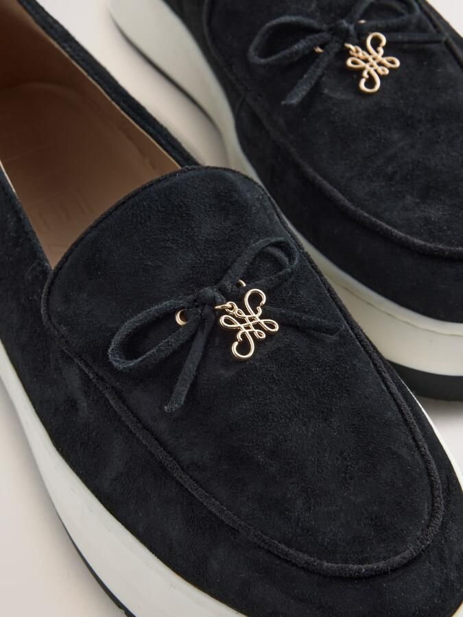 Next Dames Forever Comfort loafers met sleehak Zwart - Foto 6