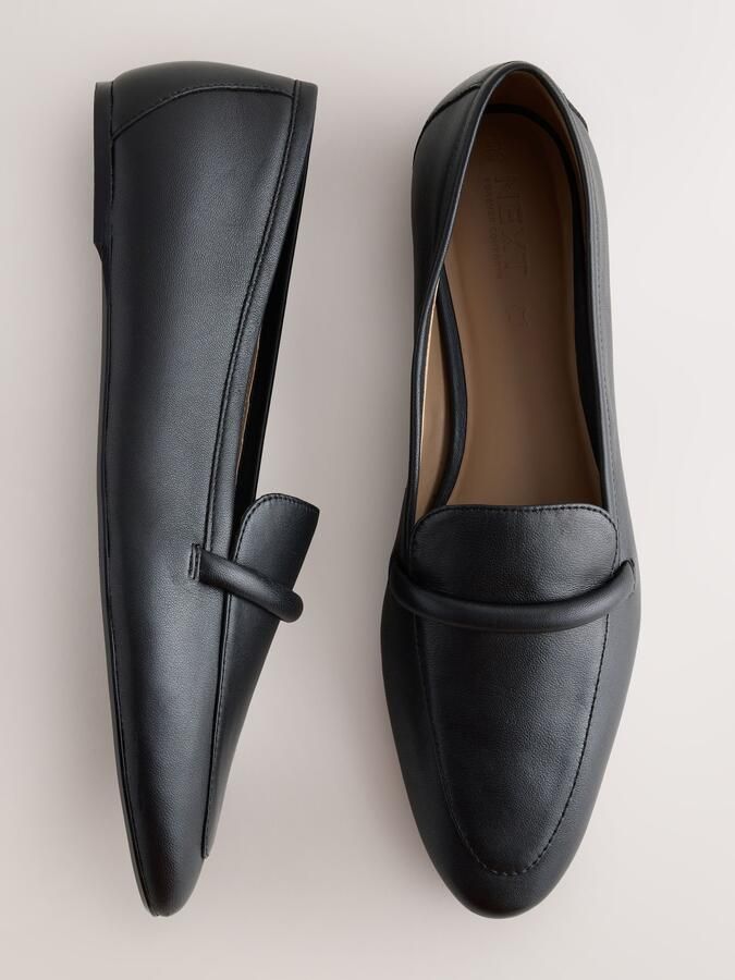 Next Dames Forever Comfort lerern leafers met puntneus Zwart - Foto 4
