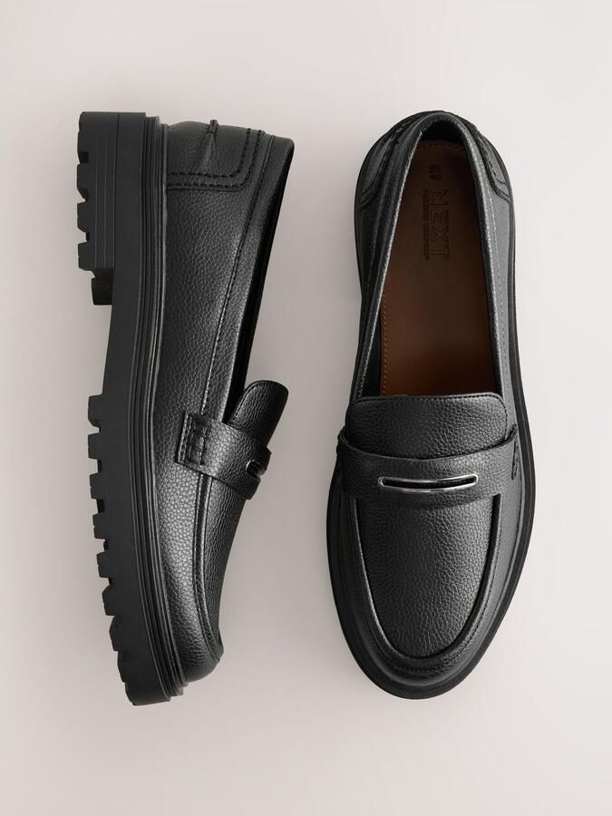 Next Dames Forever Comfort loafers met stevige zool Dierenprint - Foto 5