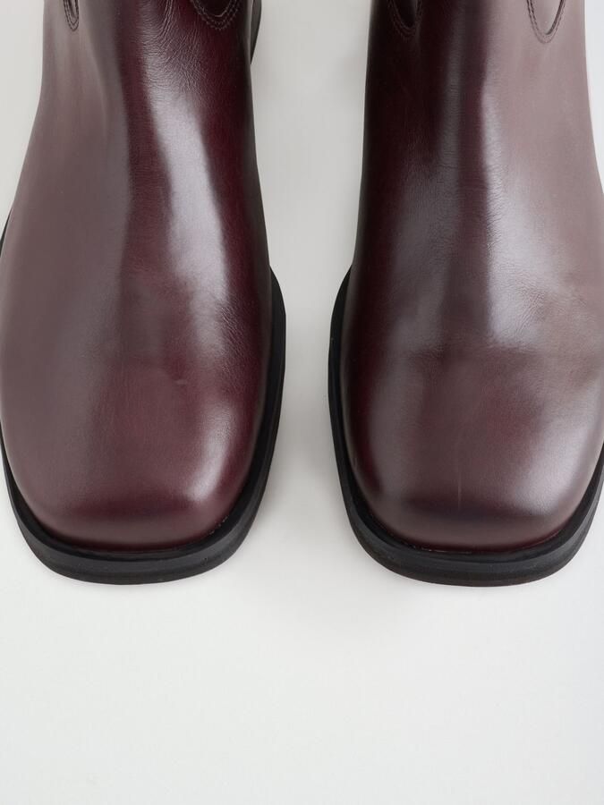 Next Dames Forever Comfort Gaucho midi-leren instaplaarzen Rood - Foto 6