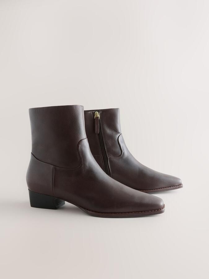 Next Dames Forever Comfort cowboy-enkellaarzen Bruin - Foto 4