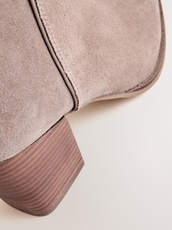 Next Dames Forever Comfort kniehoge slouchlaarzen met stiknaad Huidkleur - Foto 5