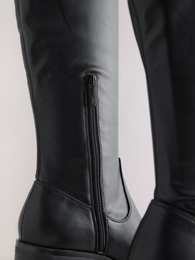 Next Dames Forever Comfort hoge soklaarzen met dikke zool Zwart - Foto 2
