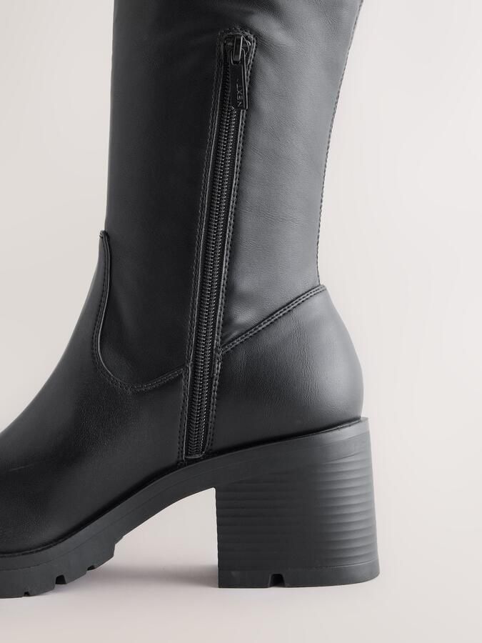 Next Dames Forever Comfort hoge soklaarzen met dikke zool Zwart - Foto 3